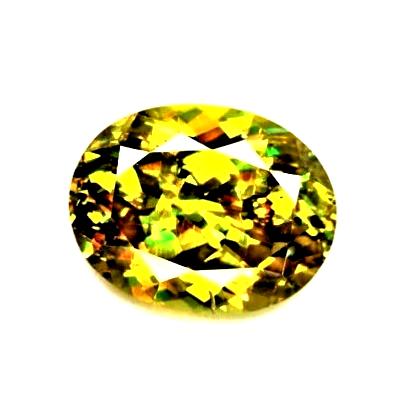 Sphène 2.81 CTS VVS1 Extraordinaire Brillance Diamant ! 