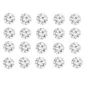 Diamants 0.20 CT VS1 20 Pièces 