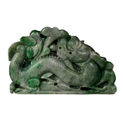 Jade Jadéite 3125.30 CTS Sculpture Dragon