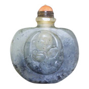 Jade Jadéite 684.70 CTS Flasque à Opium