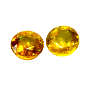 Sphène 1.62 CT VVS Paire incroyables couleur et lustre Diamant !